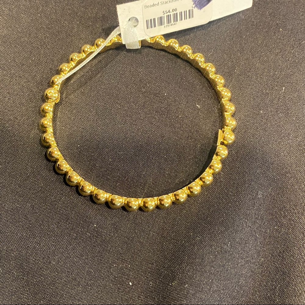 Gold bangle bracelet